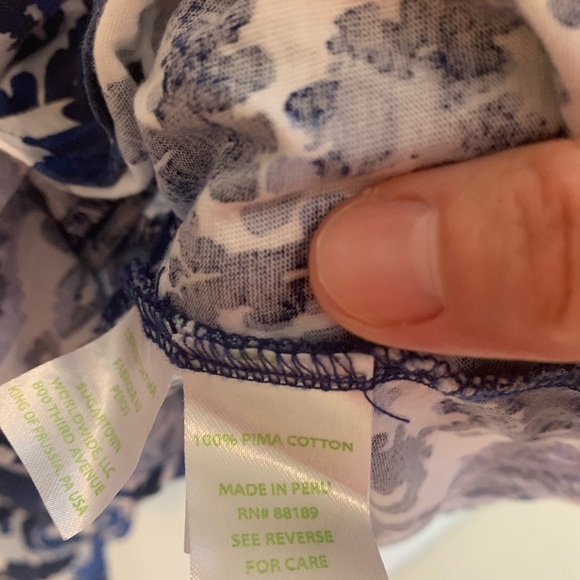 Lilly Pulitzer Hampton Dress Resort Navy Beach XS - Picture 9 of 13